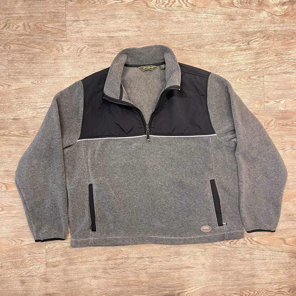 Eddie Bauer 1/4 Zip Fleece Pullover Sweatshirt XL